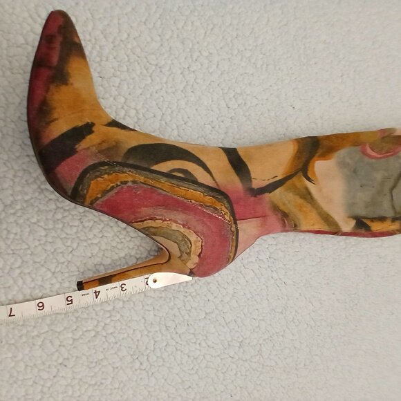 Multi-color Over the Knee Stiletto Boots - size 10 - Picture 6 of 7